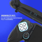PlayVital Guardian Edition Silicone Protective Case for PS Portal Remote Player with Thumb Grips, Shockproof, Anti-Slip Grip for PS Portal Cover - Black - KNAPFP001
