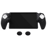 PlayVital Guardian Edition Silicone Protective Case for PS Portal Remote Player with Thumb Grips, Shockproof, Anti-Slip Grip for PS Portal Cover - Black - KNAPFP001