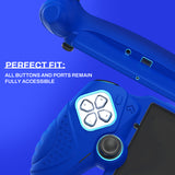 PlayVital Guardian Edition Silicone Protective Case for PS Portal Remote Player with Thumb Grips, Shockproof, Anti-Slip Grip for PS Portal Cover - Blue - KNAPFP002