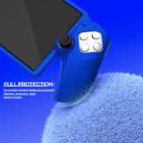 PlayVital Guardian Edition Silicone Protective Case for PS Portal Remote Player with Thumb Grips, Shockproof, Anti-Slip Grip for PS Portal Cover - Blue - KNAPFP002