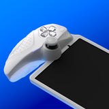 PlayVital Guardian Edition Silicone Protective Case for PS Portal Remote Player with Thumb Grips, Shockproof, Anti-Slip Grip for PS Portal Cover - Clear White - KNAPFP004