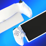 PlayVital Guardian Edition Silicone Protective Case for PS Portal Remote Player with Thumb Grips, Shockproof, Anti-Slip Grip for PS Portal Cover - White - KNAPFP003