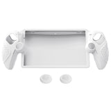 PlayVital Guardian Edition Silicone Protective Case for PS Portal Remote Player with Thumb Grips, Shockproof, Anti-Slip Grip for PS Portal Cover - White - KNAPFP003