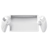 PlayVital Guardian Edition Silicone Protective Case for PS Portal Remote Player with Thumb Grips, Shockproof, Anti-Slip Grip for PS Portal Cover - White - KNAPFP003