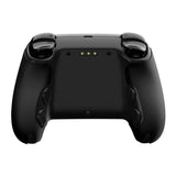 PlayVital Hexagon Diamond Texture Grip Sticker Set for Steam Controller 2, Anti-Slip PU Skin Cover Accessory Kit for Steam Controller with Touchpad Stickers and Thumb Grips - Black - SURSCM001