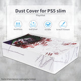 PlayVital Horizontal Dust Cover for ps5 Slim Digital Edition(The New Smaller Design), Nylon Dust Proof Protector Waterproof Cover Sleeve for ps5 Slim Console - Clown Hahaha - RTKPFH002