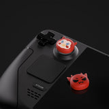 PlayVital Thumb Grip Caps for Steam Deck LCD, for PS Portal Remote Player Silicone Thumbsticks Grips Joystick Caps for Steam Deck OLED - Little Devils - YFSDM026