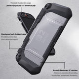 PlayVital METEOR Protective Case for Nintendo Switch 2, Dockable Ergonomic Non-Slip TPU Grip Cover with Thumb Grip for Switch 2, Shockproof Anti-Scratches Protector - Black - YDCNTM001