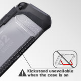 PlayVital METEOR Protective Case for Nintendo Switch 2, Dockable Ergonomic Non-Slip TPU Grip Cover with Thumb Grip for Switch 2, Shockproof Anti-Scratches Protector - Black - YDCNTM001