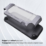 PlayVital METEOR Protective Case for Nintendo Switch 2, Dockable Ergonomic Non-Slip TPU Grip Cover with Thumb Grip for Switch 2, Shockproof Anti-Scratches Protector - New Hope Gray - YDCNTM003