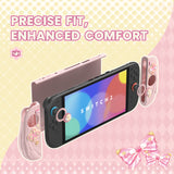 PlayVital Magic Wings Silicone Grip Case for Nintendo Switch 2 – Dockable Anime Protective Cover with Extra Adjustable Stand & Thumb Grips - Pink - XYFNTM001