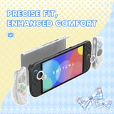 PlayVital Magic Wings Silicone Grip Case for Nintendo Switch 2 – Dockable Anime Protective Cover with Extra Adjustable Stand & Thumb Grips - White - XYFNTM002