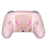 PlayVital Magic Wings Silicone Cover for Nintendo Switch 2 Pro Controller, Cute Protective Skin Case for Switch 2 Pro Controller with Back Button Caps, Thumb Grips & Stickers - Pink - PQCPTP001
