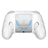PlayVital Magic Wings Silicone Cover for Nintendo Switch 2 Pro Controller, Cute Protective Skin Case for Switch 2 Pro Controller with Back Button Caps, Thumb Grips & Stickers - White - PQCPTP002