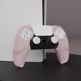 PlayVital Mecha Edition Cherry Blossoms Ergonomic Soft Controller Silicone Case Grips for PS5 Controller, Rubber Protector Skins with Thumbstick Caps for PS5 Controller - Compatible with Charging Station - JGPF007