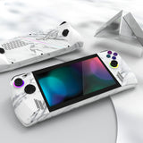 PlayVital Modern White Marble Custom Stickers Vinyl Wraps Protective Skin Decal for ROG Ally Handheld Gaming Console - RGTM014