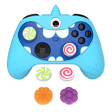 PlayVital MonoEye Monster Cute Silicone Cover for Xbox Series X/S Controller, Includes Joystick Caps and Stickers for Xbox Core Controller Anti-Slip Grip Case - Blue - GTTX3P004