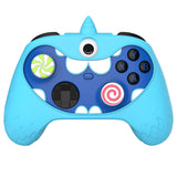 PlayVital MonoEye Monster Cute Silicone Cover for Xbox Series X/S Controller, Includes Joystick Caps and Stickers for Xbox Core Controller Anti-Slip Grip Case - Blue - GTTX3P004