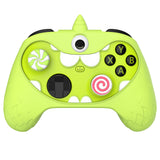 PlayVital MonoEye Monster Cute Silicone Cover for Xbox Series X/S Controller, Includes Joystick Caps and Stickers for Xbox Core Controller Anti-Slip Grip Case - Green - GTTX3P003