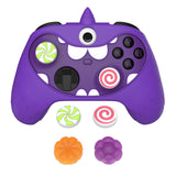 PlayVital MonoEye Monster Cute Silicone Cover for Xbox Series X/S Controller, Includes Joystick Caps and Stickers for Xbox Core Controller Anti-Slip Grip Case - Purple - GTTX3P005