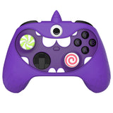 PlayVital MonoEye Monster Cute Silicone Cover for Xbox Series X/S Controller, Includes Joystick Caps and Stickers for Xbox Core Controller Anti-Slip Grip Case - Purple - GTTX3P005