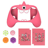 PlayVital MonoEye Monster Cute Silicone Cover for Xbox Series X/S Controller, Includes Joystick Caps and Stickers for Xbox Core Controller Anti-Slip Grip Case - Pink - GTTX3P006