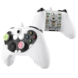 PlayVital MonoEye Monster Cute Silicone Cover for Xbox Series X/S Controller, Includes Joystick Caps and Stickers for Xbox Core Controller Anti-Slip Grip Case - White - GTTX3P002