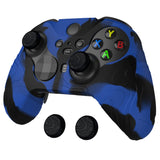 PlayVital Mountain Range Edition Silicone Cover with Thumb Grips for Xbox Elite Series 2 Controller & Xbox Elite Series 2 Core Controller - Blue & Black - DVGE2P004