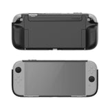 PlayVital PURE Protective Case for Nintendo Switch 2 - Dockable Shockproof TPU Cover with 4 Thumb Grips | Ergonomic Grip Design & Anti-Slip Protection - Black - JKUNTM001