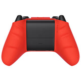 PlayVital Passion Red Pure Series Anti-Slip Silicone Cover Skin for Xbox Series X Controller, Soft Rubber Case Protector for Xbox Series S Controller with Black Thumb Grip Caps - BLX3012