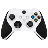 PlayVital Premium Grips for Xbox Series X/S Controller, Split Design Soft Hexagonal Diamond Textures Sweat-Absorbent Handle Grips Protector for Xbox Core Wireless Controller - Black - FMYX3M001