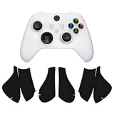 PlayVital Premium Grips for Xbox Series X/S Controller, Split Design Soft Hexagonal Diamond Textures Sweat-Absorbent Handle Grips Protector for Xbox Core Wireless Controller - Black - FMYX3M001