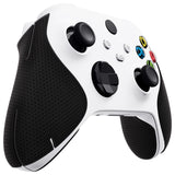 PlayVital Premium Grips for Xbox Series X/S Controller, Split Design Soft Hexagonal Diamond Textures Sweat-Absorbent Handle Grips Protector for Xbox Core Wireless Controller - Black - FMYX3M001