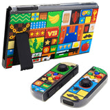 PlayVital  Protective Case for NS Switch, Soft TPU Slim Case Cover for NS Switch Joy-Con Console with Colorful ABXY Direction Button Caps-Puzzle Adven - NTU6043G2