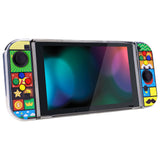 PlayVital  Protective Case for NS Switch, Soft TPU Slim Case Cover for NS Switch Joy-Con Console with Colorful ABXY Direction Button Caps-Puzzle Adven - NTU6043G2