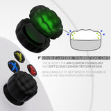 PlayVital Thumbs Cushion Caps Thumb Grips for PS5, for PS4, Thumbstick Grip Cover Joystick Caps for Xbox Series X/S, for Xbox One, Elite Series 2, for Switch Pro Controller - Puff Cloud Texture Design Black - PJM3096