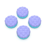 PlayVital Thumbs Cushion Caps Thumb Grips for PS5, for PS4, Thumbstick Grip Cover Joystick Caps for Xbox Series X/S, for Xbox One, Elite Series 2, for Switch Pro Controller - Puff Cloud Texture Design Light Purple & Aqua Blue - PJM3098