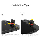 PlayVital QUANTUM Pro Ergonomic Thumbstick Grips for Nintendo Switch 2, Joystick Caps Thumb Grip for Joycon 2 - with 3 Height Convex and Concave - Diamond Grain & Crack Bomb Design - Black - WWYNTM031