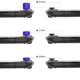 PlayVital QUANTUM Pro Ergonomic Thumbstick Grips for Nintendo Switch 2, Joystick Caps Thumb Grip for Joycon 2 - with 3 Height Convex and Concave - Diamond Grain & Crack Bomb Design - Purple - WWYNTM032