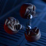 PlayVital for Switch 2 Thumbs Cushion Caps Thumb Grips (4-Pack), Silicone Joystick Grip Cover for Nintendo Switch 2 Joycon, Anti-Slip Raindrop Texture Design - Black - WWYNTM057