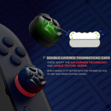 PlayVital for Switch 2 Thumbs Cushion Caps Thumb Grips (4-Pack), Silicone Joystick Grip Cover for Nintendo Switch 2 Joycon, Anti-Slip Raindrop Texture Design - Black - WWYNTM057