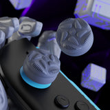 PlayVital for Switch 2 Thumbs Cushion Caps Thumb Grips (4-Pack), Silicone Joystick Grip Cover for Nintendo Switch 2 Joycon, Anti-Slip Raindrop Texture Design - New Hope Gray - WWYNTM058