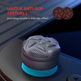 PlayVital for Switch 2 Thumbs Cushion Caps Thumb Grips (4-Pack), Silicone Joystick Grip Cover for Nintendo Switch 2 Joycon, Anti-Slip Raindrop Texture Design - New Hope Gray - WWYNTM058