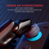 PlayVital for Switch 2 Thumbs Cushion Caps Thumb Grips (4-Pack), Silicone Joystick Grip Cover for Nintendo Switch 2 Joycon, Anti-Slip Raindrop Texture Design - New Hope Gray - WWYNTM058