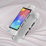 PlayVital Ranger Dockable Silicone Grip Case with Hard Shell Cover for Nintendo Switch 2 - Protective Full-Body Cover with Extra Adjustable Stand & Thumb Grips  - White - YZCNTM002