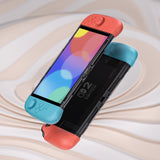 PlayVital Ranger Dockable Silicone Grip Case with Hard Shell Cover for Nintendo Switch 2 - Protective Full-Body Cover with Extra Adjustable Stand & Thumb Grips  - Clear White - YZCNTM003