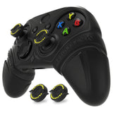 PlayVital Silicone Controller Cover for Xbox Series X/S with Thumbstick Cap & Sticker- Runes Edition Anti-Slip Grip Skin, Shockproof Protector for Xbox Core Wireless Controller - Black - HUAX3P001