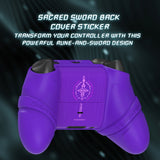 PlayVital Silicone Controller Cover for Xbox Series X/S with Thumbstick Cap & Sticker- Runes Edition Anti-Slip Grip Skin, Shockproof Protector for Xbox Core Wireless Controller - Purple - HUAX3P003