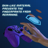 PlayVital Silicone Controller Cover for Xbox Series X/S with Thumbstick Cap & Sticker- Runes Edition Anti-Slip Grip Skin, Shockproof Protector for Xbox Core Wireless Controller - Purple - HUAX3P003