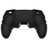 PlayVital Runes Edition Silicone Cover Skin for PS5 Controller with Thumb Grips & Touchpad Skin & D-pad Area Sticker, Compatible with PS5 Charging Dock - Black - FVEPFP001